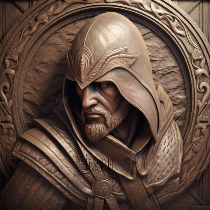 Ezio Auditore da Firenze Assassins Creed 2 2 stl model for CNC